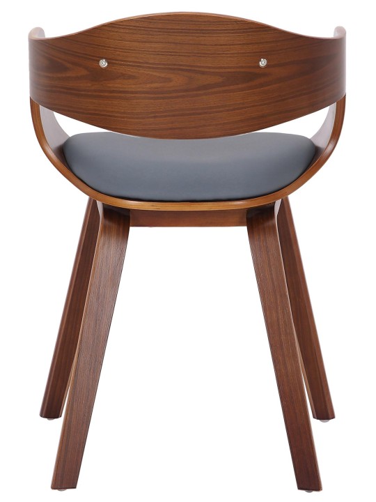 2 tuolin setti Kingston keinonahkaa, pähkinä/harmaa