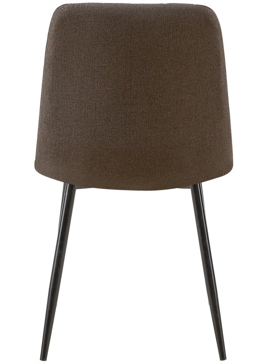 Tuoli Dijon kangasta, ruskea