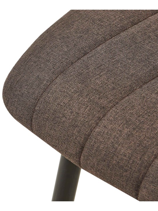 Tuoli Dijon kangasta, ruskea