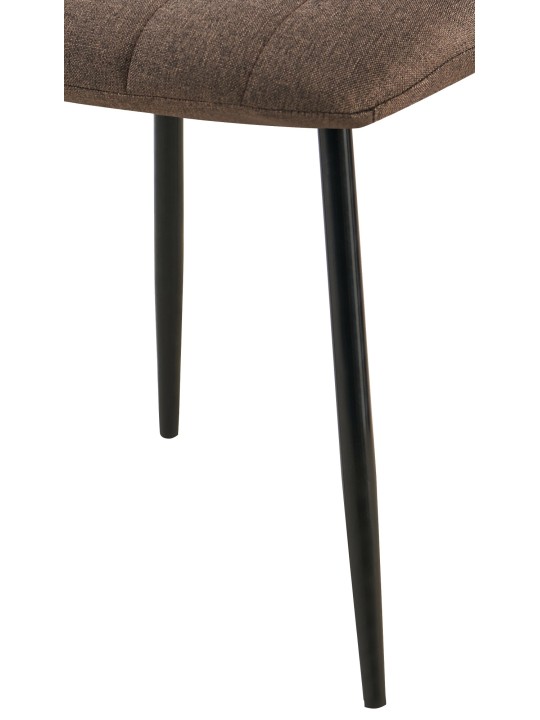 Tuoli Dijon kangasta, ruskea