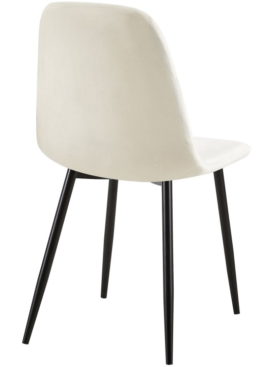 4 tuolin setti Giverny velvet, kermanvalkoinen