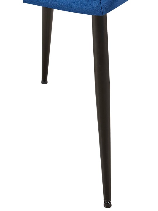 Sarja 2 ruokasalin tuolia Emia velvet, sininen
