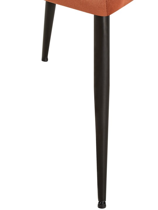 Sarja 2 ruokasalin tuolia Emia velvet, ruskea