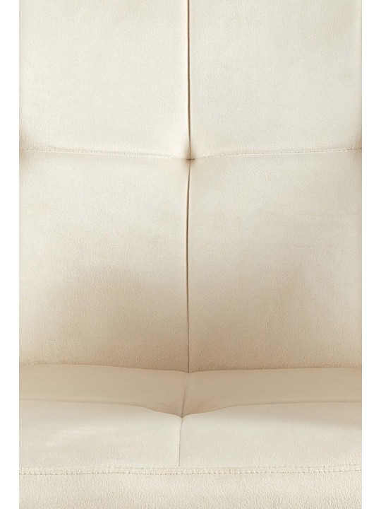 Sarja 2 ruokasalin tuolia Emia velvet, kermanvärinen