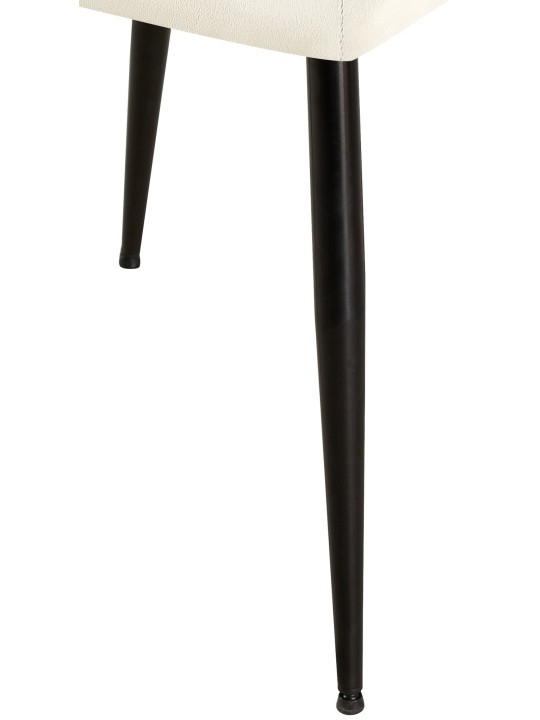 Sarja 2 ruokasalin tuolia Emia velvet, kermanvärinen