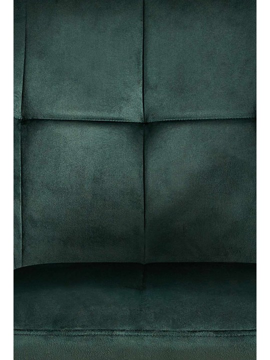 Sarja 2 ruokasalin tuolia Emia velvet, vihreä