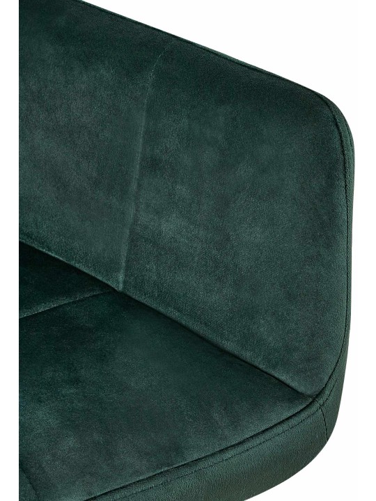 Sarja 2 ruokasalin tuolia Emia velvet, vihreä