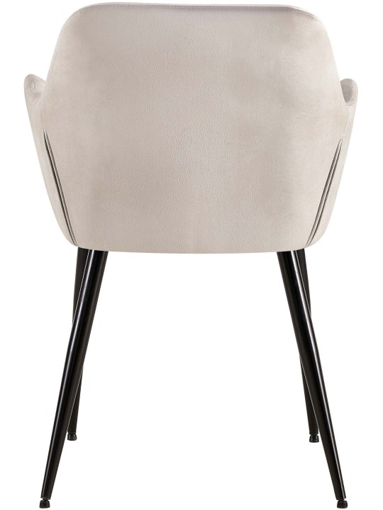 Sarja 2 ruokasalin tuolia Emia velvet, vaaleanharmaa