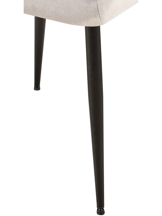 Sarja 2 ruokasalin tuolia Emia velvet, vaaleanharmaa