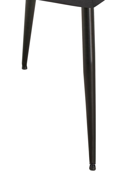 Sarja 2 ruokasalin tuolia Emia velvet, musta