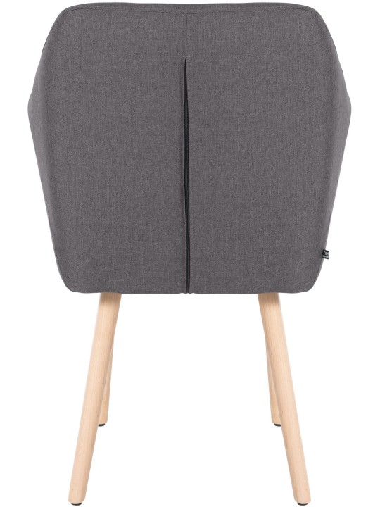 Vierailijatuoli Utrecht-kangas luonnollinen, tummanharmaa Vierailijatuoli Utrecht-kangas luonnollinen, tummanharmaa