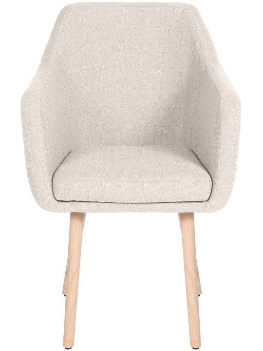 Vierailijatuoli Utrecht-kangas luonnollinen, kermanvärinen