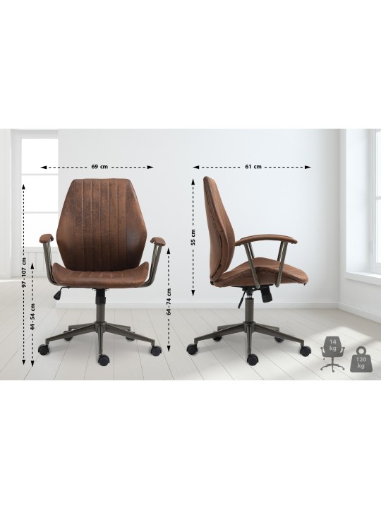 Nampa työtuoli, konjakki