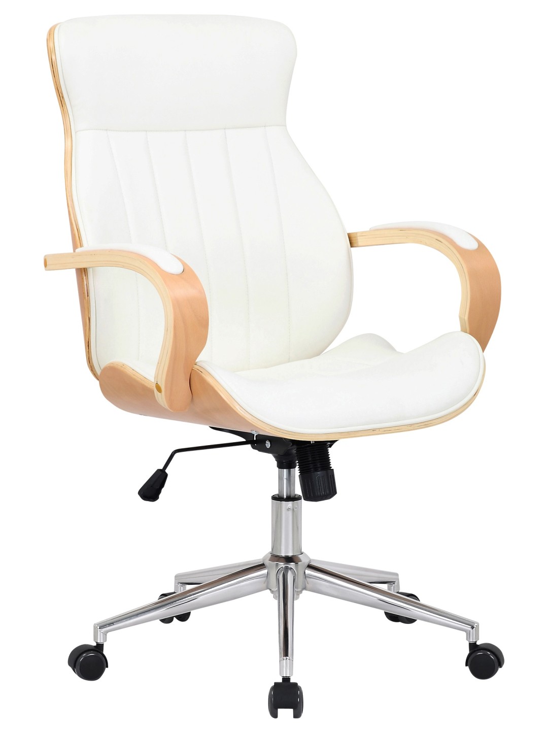 Työtuoli Melilla keinonahkaa, luonnonvärinen/valkoinen