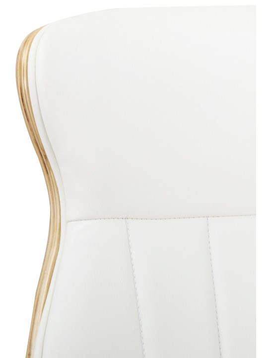 Työtuoli Melilla keinonahkaa, luonnonvärinen/valkoinen