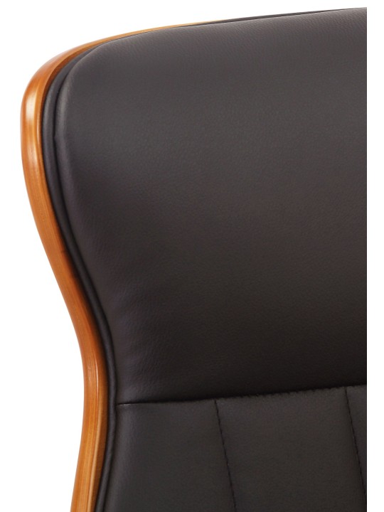 Työtuoli Melilla keinonahkaa, pähkinä/ruskea