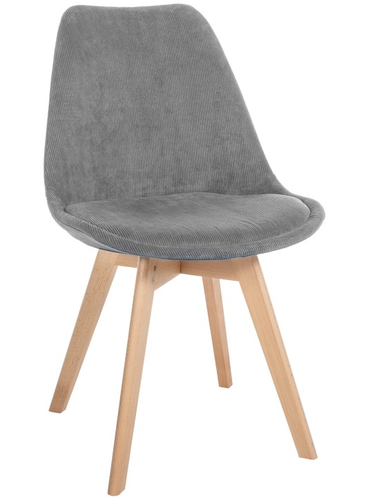 Linares Cord tuoli, harmaa