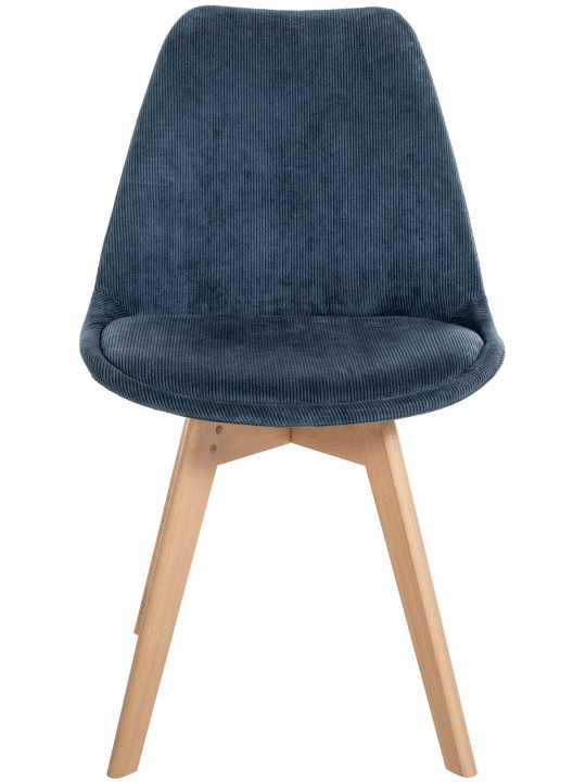 4 tuolin sarja Linares Cord, tummansininen