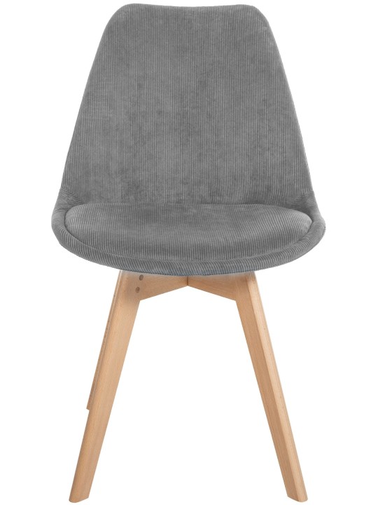 4 tuolin sarja Linares Cord, harmaa