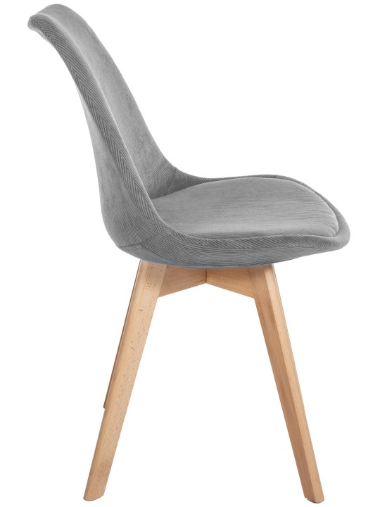 4 tuolin sarja Linares Cord, harmaa