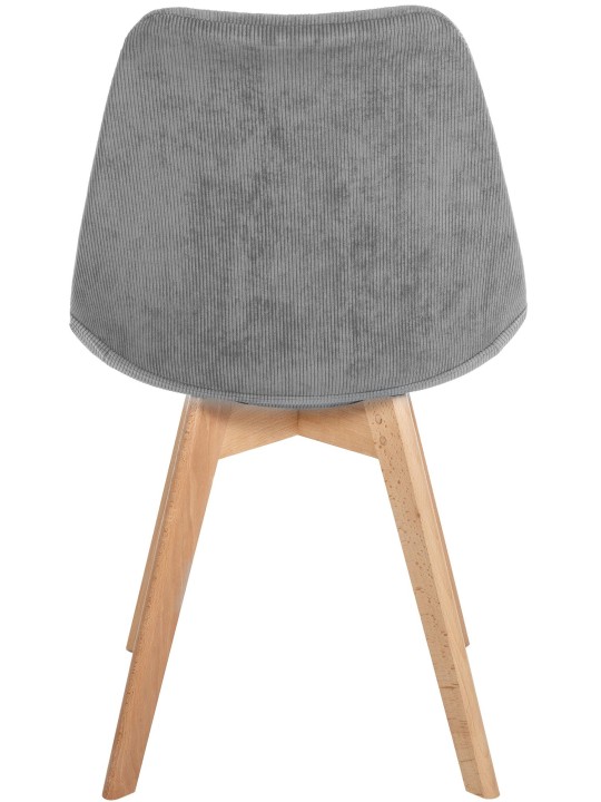 4 tuolin sarja Linares Cord, harmaa