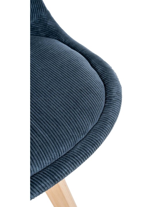 4 tuolin sarja Linares Cord, tummansininen