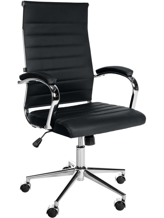 Mollis aitoa nahkaa työtuoli, musta