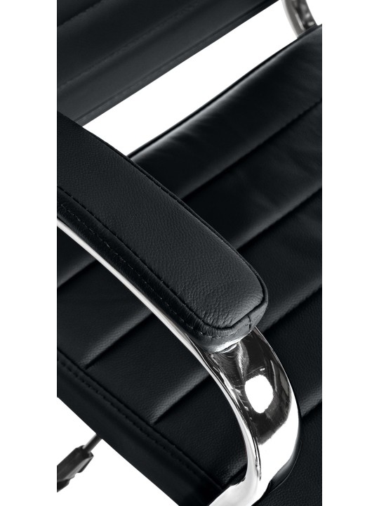 Mollis aitoa nahkaa työtuoli, musta