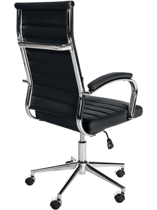 Mollis aitoa nahkaa työtuoli, musta