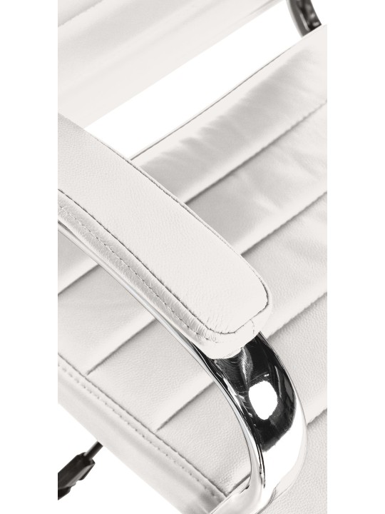 Mollis aitoa nahkaa työtuoli, valkoinen