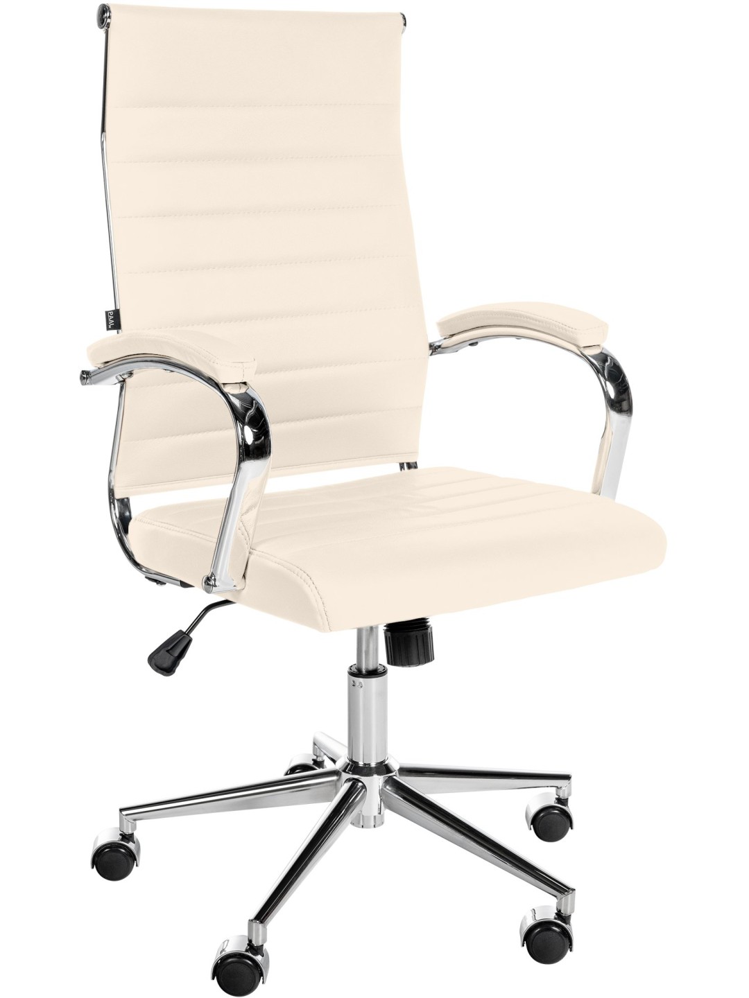 Mollis aitoa nahkaa työtuoli, kermanvärinen