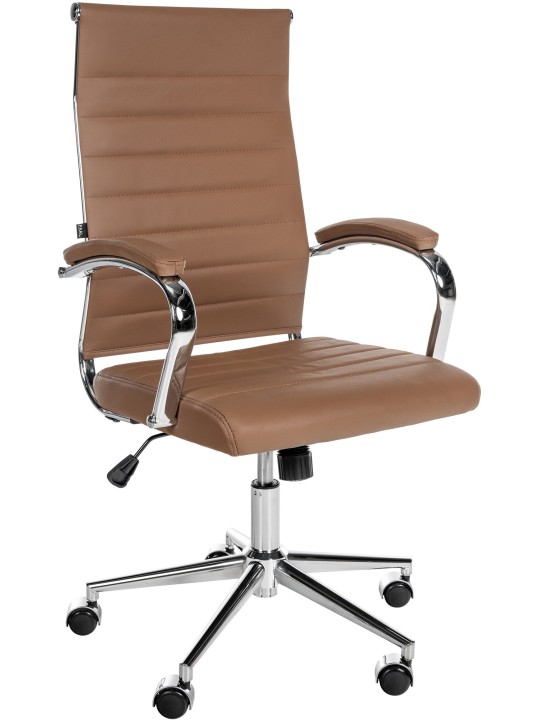 Mollis aitoa nahkaa työtuoli, vaaleanruskea