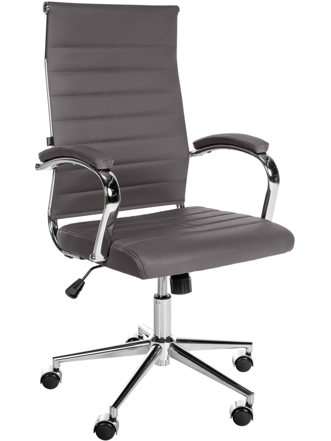 Mollis aitoa nahkaa työtuoli, harmaa