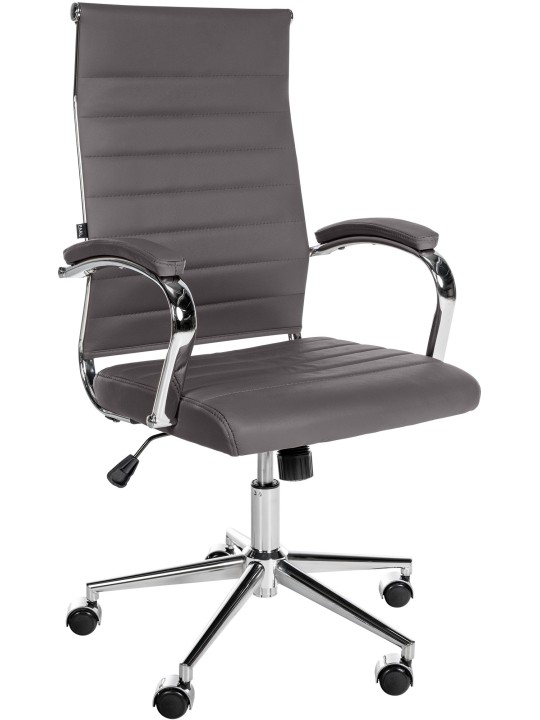 Mollis aitoa nahkaa työtuoli, harmaa Mollis aitoa nahkaa työtuoli, harmaa