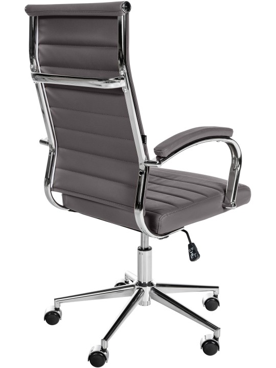 Mollis aitoa nahkaa työtuoli, harmaa Mollis aitoa nahkaa työtuoli, harmaa