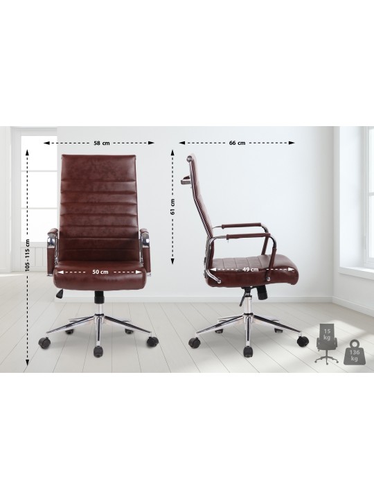 Columbus työtuoli, viininpunainen