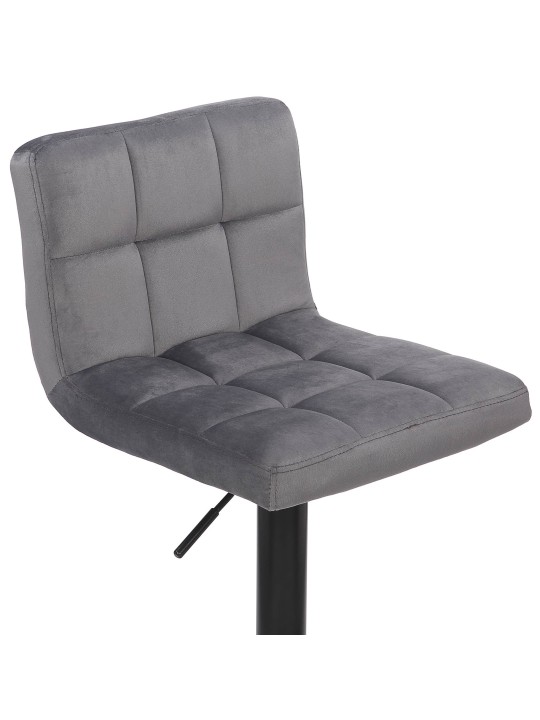 4 baarijakkaran setti Feni velvet, harmaa