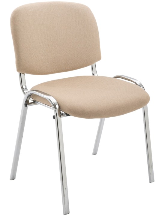 Vierailutuoli Ken C -kangasta, kermanvärinen