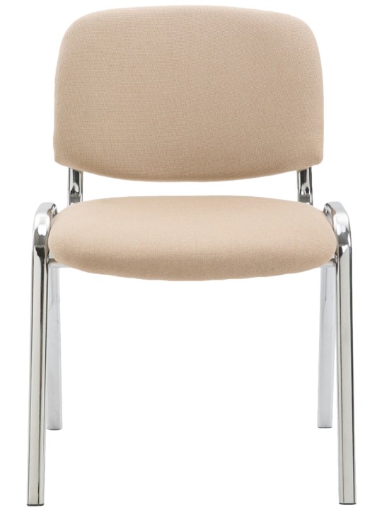 Vierailutuoli Ken C -kangasta, kermanvärinen