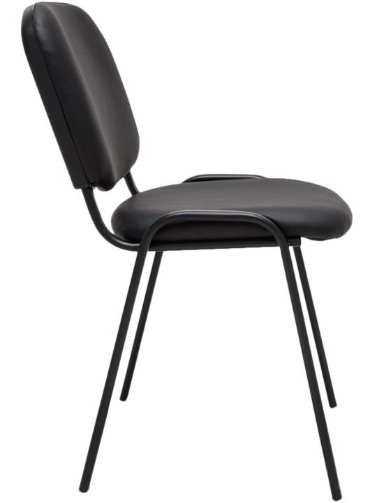 Vierailutuoli Ken keinonahkaa, musta