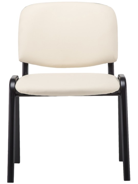 Vierailutuoli Ken keinonahkaa, kermanvärinen