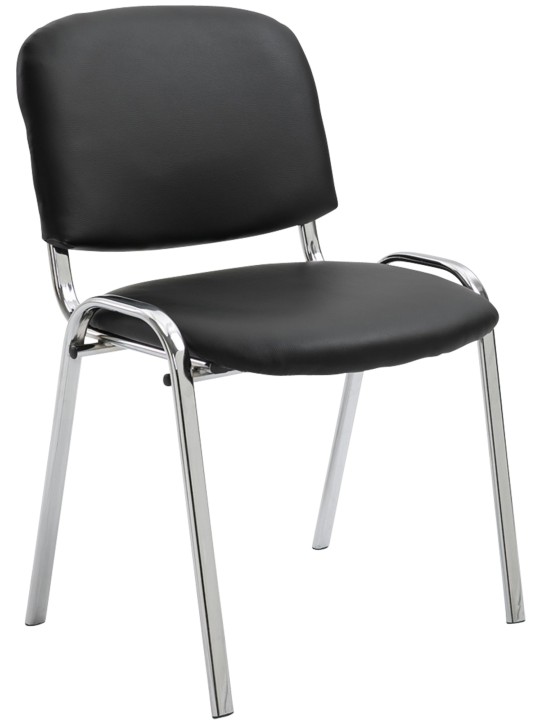 Vierailutuoli Ken C keinonahkaa, musta