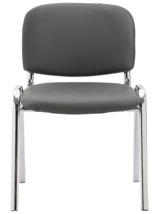 Vierailutuoli Ken C keinonahkaa, harmaa