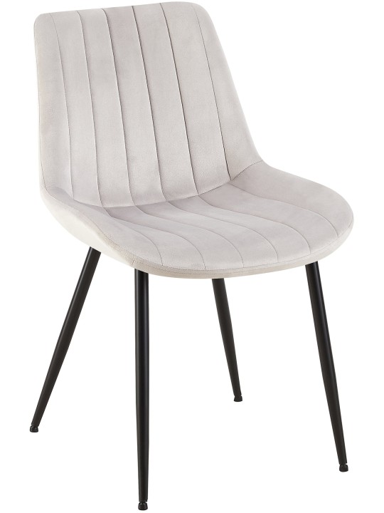 Rahden samettituoli, vaaleanharmaa Rahden samettituoli, vaaleanharmaa