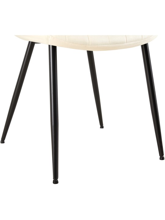 Rahden samettituoli, kermanvärinen Rahden samettituoli, kermanvärinen