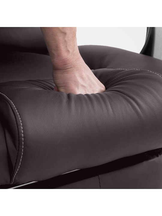 Pacific-työtuoli hierontatoiminnolla V2, ruskea