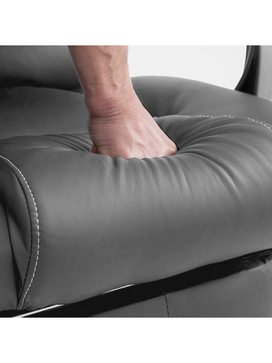 Pacific-työtuoli hierontatoiminnolla V2, harmaa