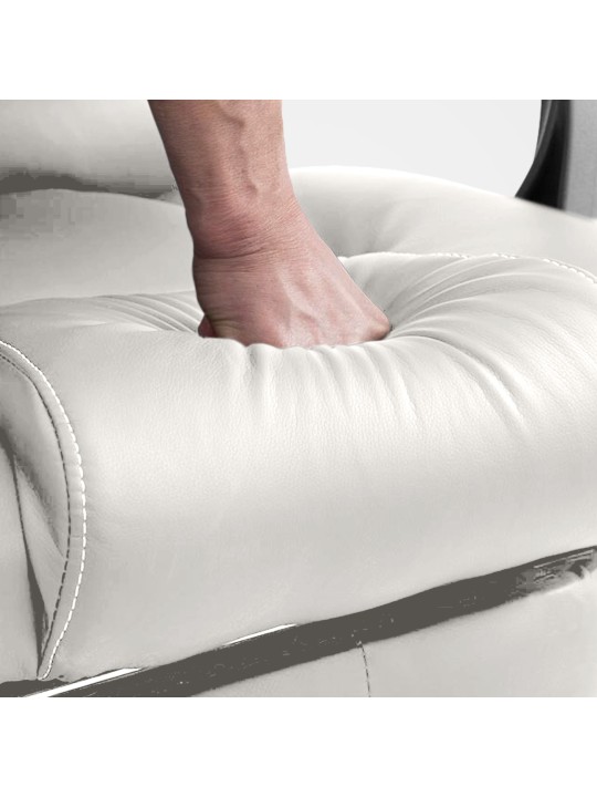 Pacific-työtuoli hierontatoiminnolla V2, valkoinen Pacific-työtuoli hierontatoiminnolla V2, valkoinen