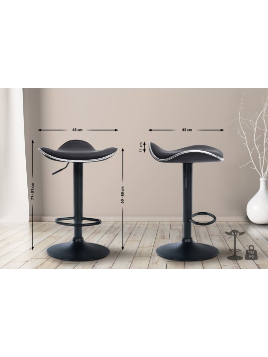 Baarijakkara Shanghai keinonahka, musta