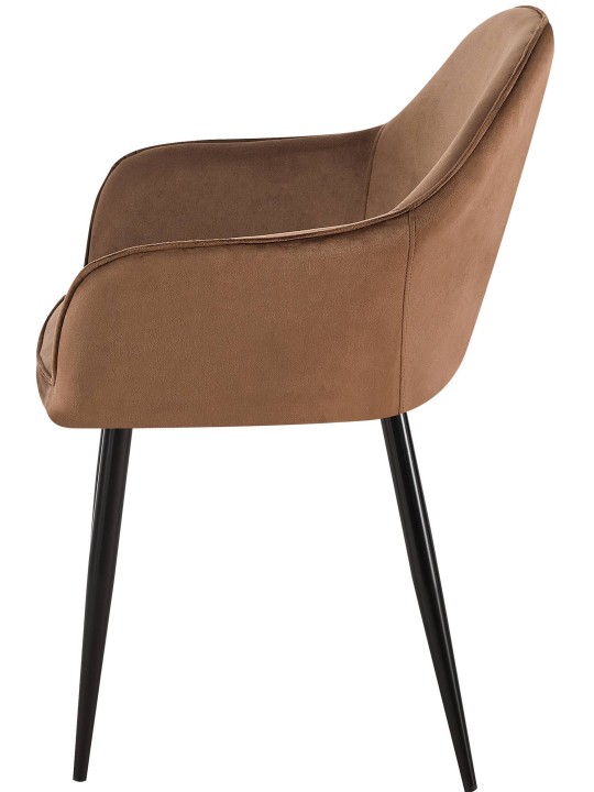 Boise samettinen ruokatuoli, ruskea